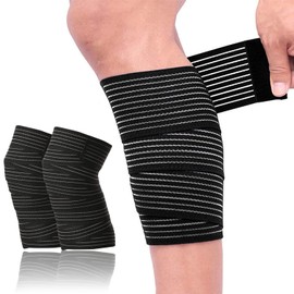 Pack of 4 Knee Support Sports Bandage Knee Brace Weight Training Compressed Knee Support for Arm, Elbow, Calf, Hand, Ankle, Wrist, Knee