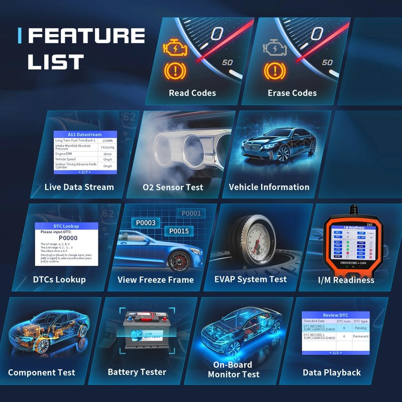 Generic EOKING Car OBD2 Scanner CAN Diagnostic Tool Engine Fault