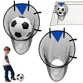 DAJASD Pack of 2 Football Goal Target Net, 45 x 60 cm Football Target with Frame, Nylon Fabric, Football Training Accessories for Shooting Accuracy Improvement, Football Training Accessories for