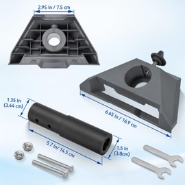 SZSAUTO Mount for Starlink Mini Pole Mounting Kits with Pipe Adapter, Bracket Adapter for Starlink Mini Satellite Dish Pole Mounted - Fits Pole with Outer Diameter of No More Than 1.54 in