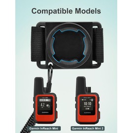 Lamborsafe Backpack Tether Mount Only for Garmin InReach Mini 2 and Mini, Garmin Handheld GPS Backpack Accessories for Outdoor Sport - Solid Locking and Easy Access