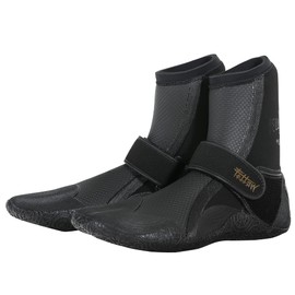 FELLOW Surf Boots, 0.2 inches (5 mm), Cold Weather Specifications, Thermal Insulation, Brushed Lining, Men's, Women's, Japanese Standards, Surfing SUP, Semi-Dry, Wetsuit, Boots, Black, 7.9 inches (20