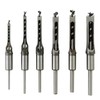 AeKeatDa 6pcs Square Hole Mortise Chisel Drill Bit Tools, 5/8"