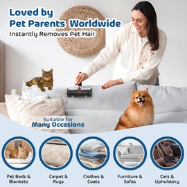 J&L ORIGINS Pet Hair Remover – Dog & Cat Fur Remover for Carpet, Clothes & Furniture – Reusable Pet Hair Brush, Eco-Friendly, No Tape or Refills Needed
