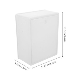 Box Milk Crate Front Porch Holder for Packages Milk Container Wall Mounted Drop Case for Packages Lockable Milk Case Package Drop Case for Outside Package Locker Small Mail Plastic