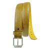 Moda Di Raza Men's Dress Belt Leather With Square Buckle