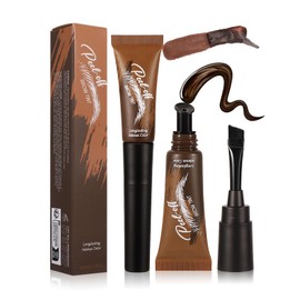 Tattoo Eyebrow Tint, Peel Off Eye Brow Gel Tint, Semi-Permanent Colour Eyebrow Dye for Natural Looking Brows, Lasts Up To 3 Days, Eye Makeup Gift For Women And Girls (Warm brown)