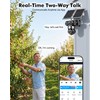 4G LTE Cellular Solar Security Camera Wireless Outdoor, 4 Lens