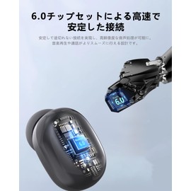 Bluetooth Earphones, Wireless Earphones, IPX7 Waterproof, Up to 50 Hours Playback, 2025 Latest Bluetooth 6.0 Bluetooth Earphones, Full Range HIFI Sound Quality, Low Latency Connection, Instant Type-C