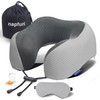 napfun Neck Pillow for Traveling, Upgraded Travel Neck Pillow for
