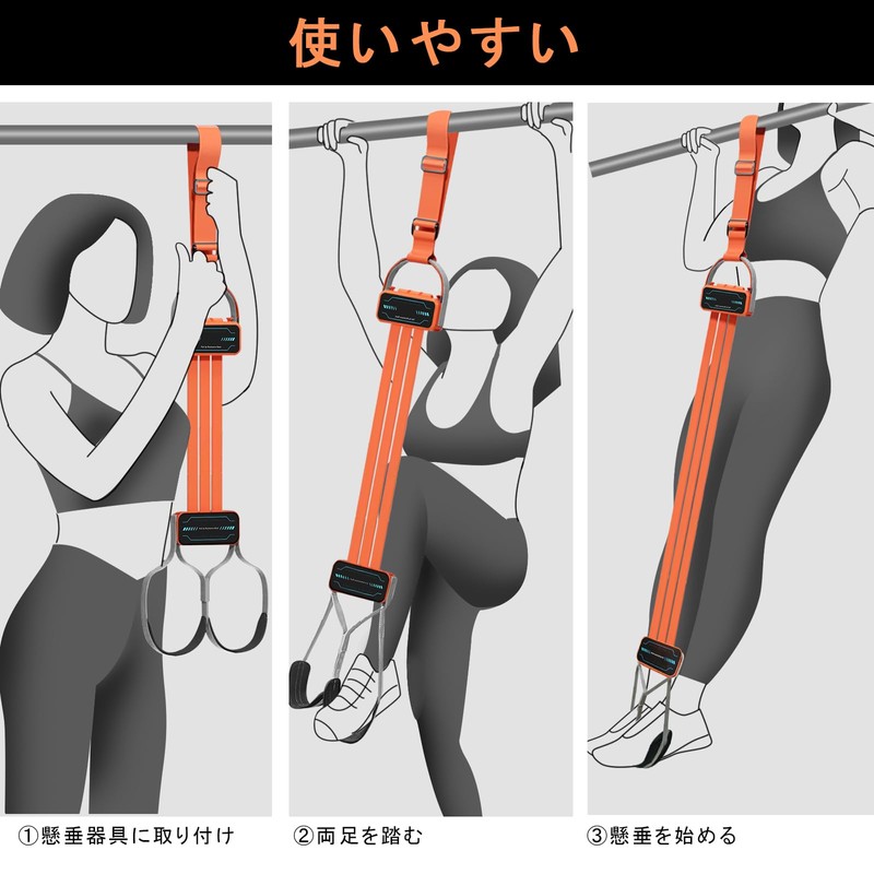 KOOPRO New Pull Up Assist Tube, Chin Up Assistance Tube,