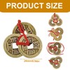 XUKZIMA 5 Strings of Copper Lucky Coins, Feng Shui Coins,