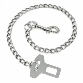 304 Stainless Steel Chain, Bite Resistant Seat Belt, Dog Seat Belt, Dog Belt 60 cm, for Dogs, Cats, Pets, Car, Dog Safety Belt, Dog Leads, Safety Harnesses