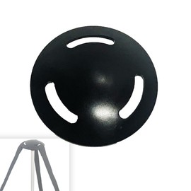 Boat Cover Support Pole Mushroom Cap - 5" Plastic Top with 3 Strap Holes, Boat Accessories (Black Cap, Not Include Pole)