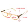 ColorViper Classic half eye reader Unisex composite spring temple Reading