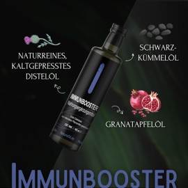 NatureOil Immune Booster - The Immune System Booster for Your Health - 100% Natural & Cold Pressed - Thistle Oil for Refining - High Quality Ingredients - Strictly Controlled