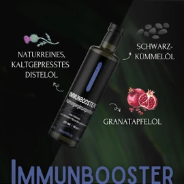 NatureOil Immune Booster - The Immune System Booster for Your Health - 100% Natural & Cold Pressed - Thistle Oil for Refining - High Quality Ingredients - Strictly Controlled