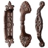 Esschert Design Pack of 2 Long Assorted Cast Iron Door