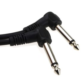 kenable 6.35mm 90 Degree Right Angle Jack Audio Mono Guitar Cable 5m [5 metres]