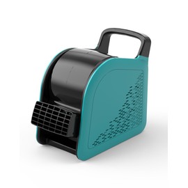 Porairot Blower Fan for Drying Cooling and Ventilating, Air Mover for Home Garage Workshop and Job Site Use, Air Mover Blower Fan with 185° Rotation, 3 Speeds, 2 AC Outlets, Blue