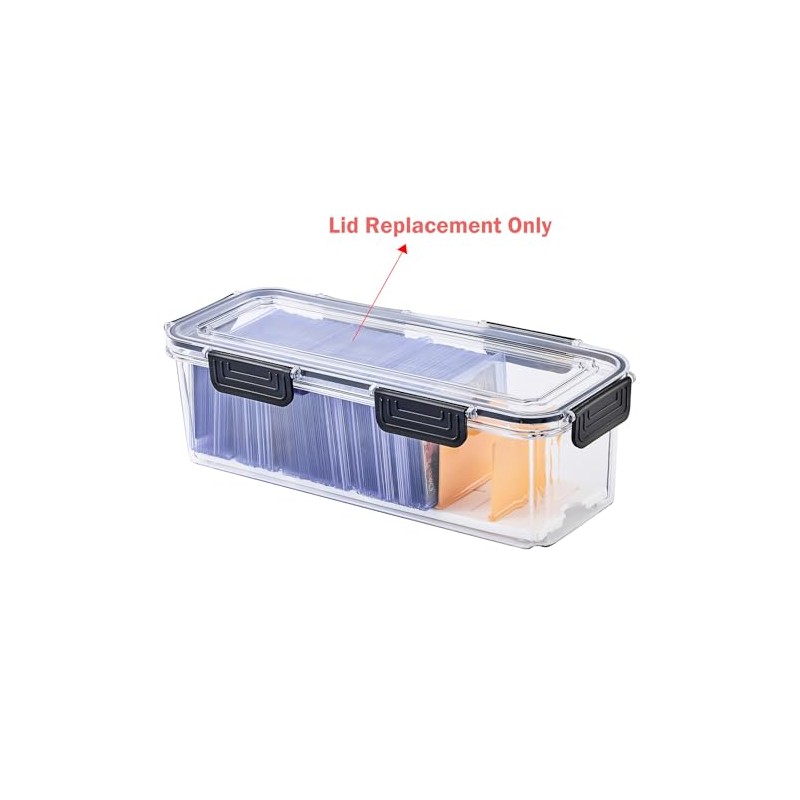 DEEIF Trading Card Storage Box Lid with 6 Latch Replacement