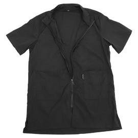 POPETPOP Pet Grooming Apron Pet Barber Smock with Pockets Full Zipper Waterproof Dog Cosmetologist Clothes Static Cat Grooming Workwear Haircut Cape Vest L