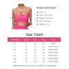THE GYM PEOPLE Women's Adjustable Longline Sports Bras Scoop Neck