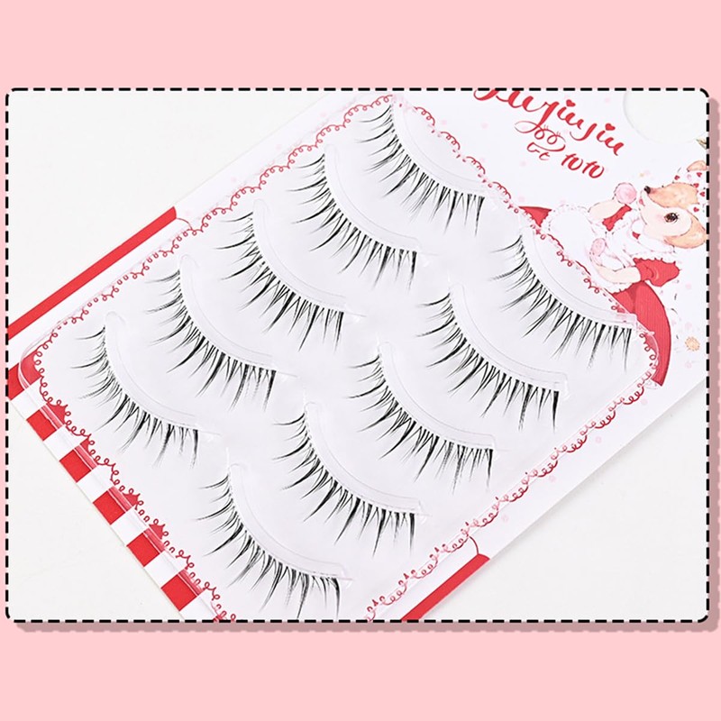False Eyelashes, Natural, Transparent Axis, Handmade Popular, DIY at Home,