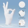 Paquete de 42 guantes de algodón blanco, unisex, suaves y