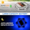 CREPOW Solar Deck Lights Driveway Dock Lights 4 Pack, Waterproof