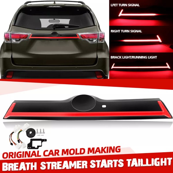 BraveWAY For 2015-2019 Toyota Highlander LED Trunk Tail Light Dynamic