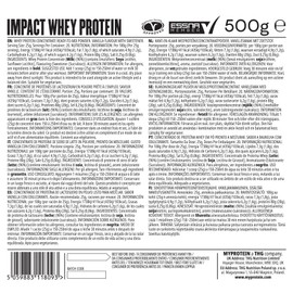 Myprotein Impact Whey Protein Vanilla Flavour, Muscle Building, Muscle Recovery, Over 80% Protein, 2g Leucine per Serving, Ideal for Lean Muscle Growth, Great Tasting Protein Supplement - 500g