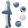 Deserthome Shark Blanket Onesie for Adult Wearable Shark Blanket Hoodie,