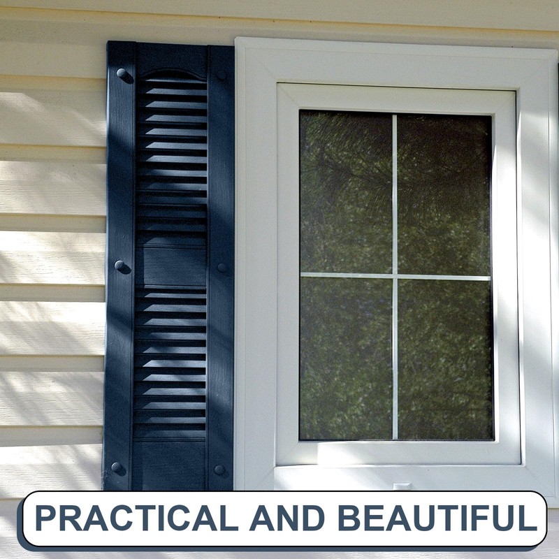Blulu 36 Pcs 3 Inch Vinyl Shutter Fastener Window Panel
