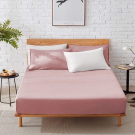 SeventhStitch The Art of Fine Living Fitted Sheets 100% Egyptian Cotton 200 Thread Count 40CM/16/'' Mattress Topper Bedsheet Single Double King SuperKing Size (Pink, Super King), FTD-124