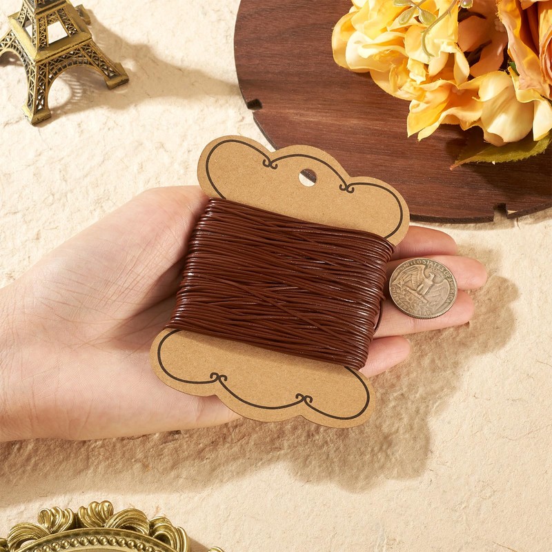 Bestewelry 25M Cowhide Leather Cord 1mm Round Leather Jewelry Cord