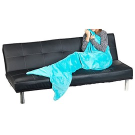 Wilson Gabor Cuddly Blanket: Soft Mermaid Blanket with Fin for Adults, 180 x 70 cm, Green (Mermaid Cuddly Blanket, Tail Blanket, Gift Women)