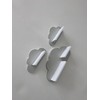 PsGreen Set of 3 Clouds Light Grey Suitable for Toniebox