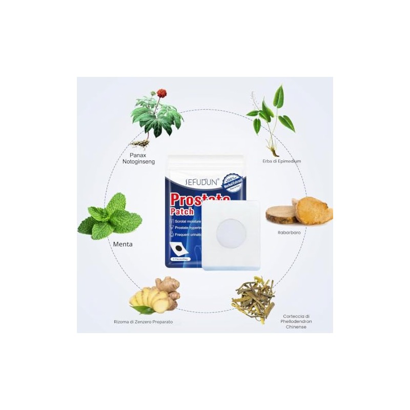 Cerotti prostatici - 6 cerotti per la prostata secondo TCM