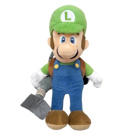 Sanei Trading Luigi's Mansion 2 Luigi (Poltergust Head) W5.1 x D5.1 x H9.8 inches (W13 x D13 x H25 cm) Plush Toy