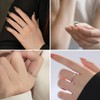 SGERUFZ Women's Adjustable Ring Stacking Thumb Ring Wedding Rings Engagement