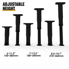 SKMYL Adjustable Height Center Support Leg for Bed Frame,Bed Center Slat Support Leg (8.2~14.7 (2PCS))