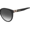 Love Moschino Women's MOL041/S Sunglasses, Black, 56 mm