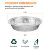 sourcing map 10pcs Aluminum Foil Pie Pans 7.28" Round Disposable