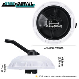 FQRANBO 272422 Valve Top Assembly Compatible with Pentair 2-inch HiFlow Valves Replace 261049 261142 261050, Switcher Seal and Compression Spring Included