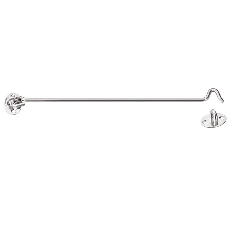 sourcing map 12" Cabin Hook Eye Latch Gate Door Swivel