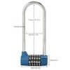 Combination Lock, 2 Pieces 5 Digit Combination Padlock, 116 mm