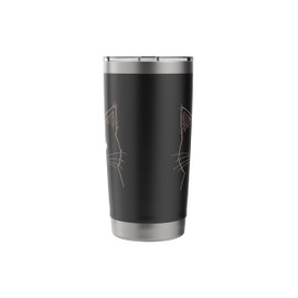 Blep. Minimalist cat motif Stainless Steel Insulated Tumbler