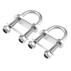 2pcs Marine Boat Stern Bow Eye Tie Down U-Bolt Rigging