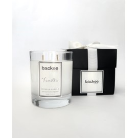 Vanilla Scented Candle- Soy Wax- Gifts for Women and Men -Glass Candle- 10.25oz - Natural and Stylish Lighting eco-Friendly- Sustainable - Hand Poured- Two Wicks-Luxury Candle-Gift Boxed